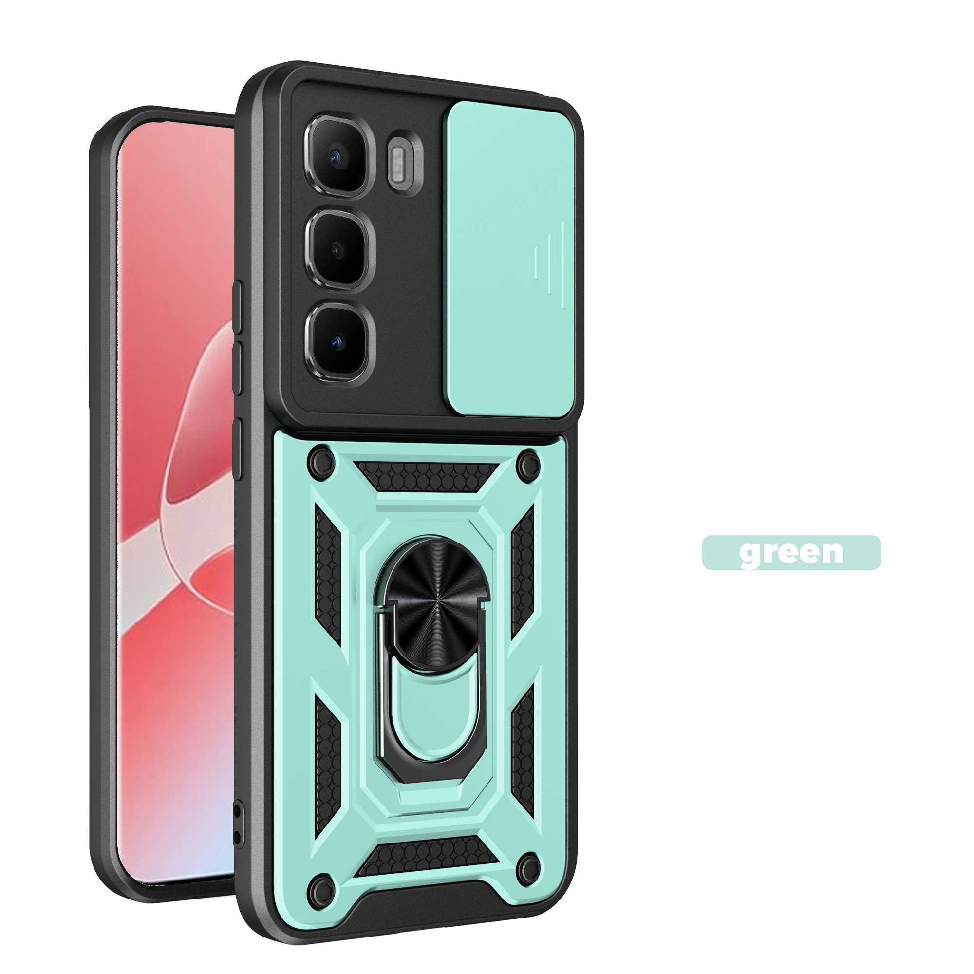 

Противоударный бронированный чехол для OPPO A38 A18 A98 A79 A60 A40m A58 A78 4G 5G с магнитным автомобильным держателем и кольцом, чехлы для телефонов, защитная крышка для объектива