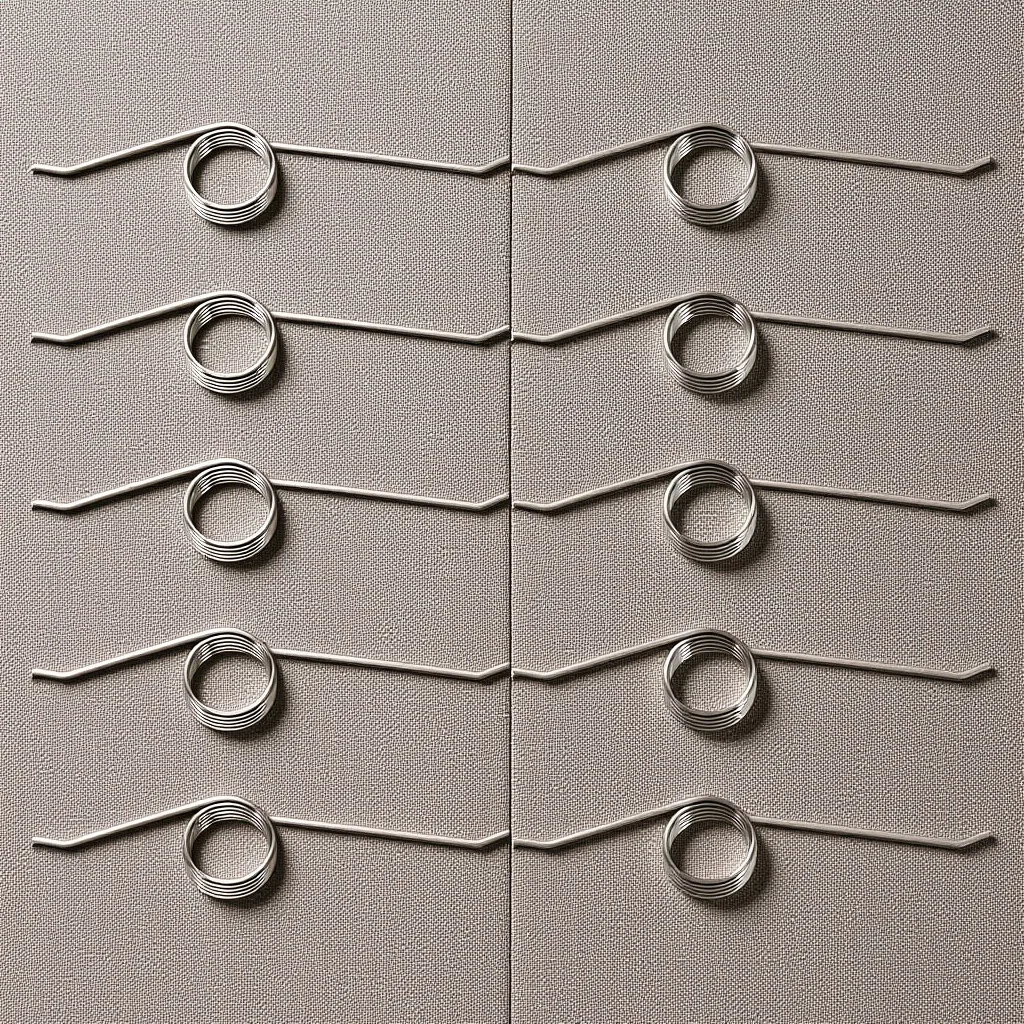 10Pcs Foot Pedal Trash Can Torsional Springs High Elasticity Replacement Parts for Household Outdoor Trash Can Lid Mechanism