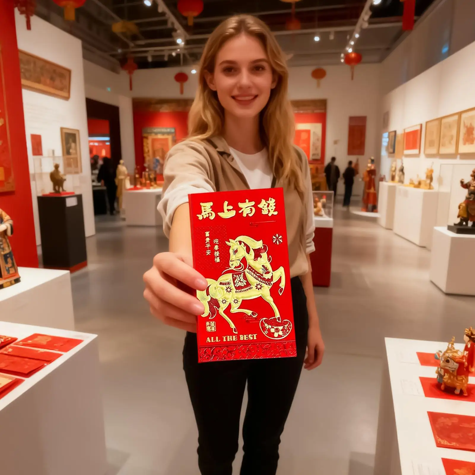 6 قطع من المظاريف الحمراء لسن الحصان، مستلزمات حفلات الأعياد، مهرجان الربيع، الحزم الحمراء لمخططي الأحداث وأعياد الميلاد وحفلات الزفاف