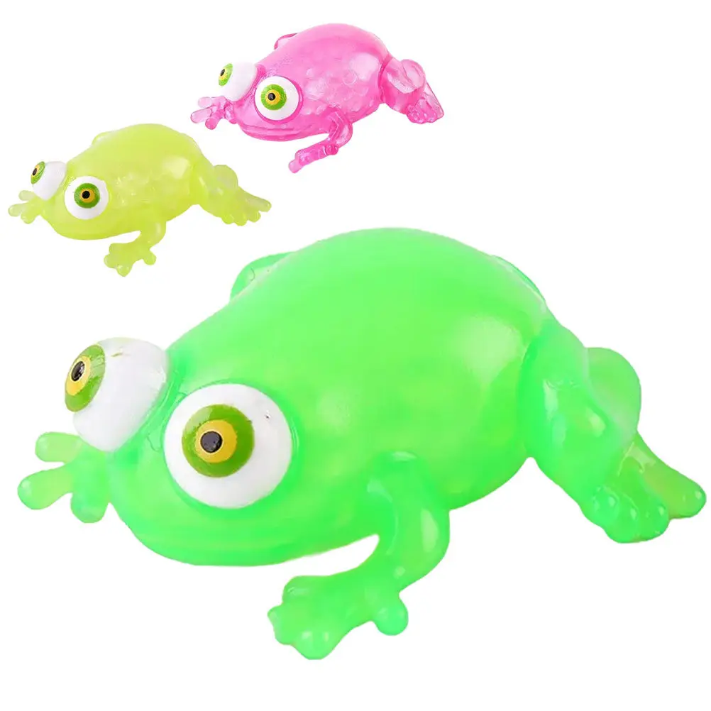 Frog-Shaped Stress Relief Squeeze Toys 3pcs – Fidget Sensory Toys for Kids & Teens, Relaxing Playthings