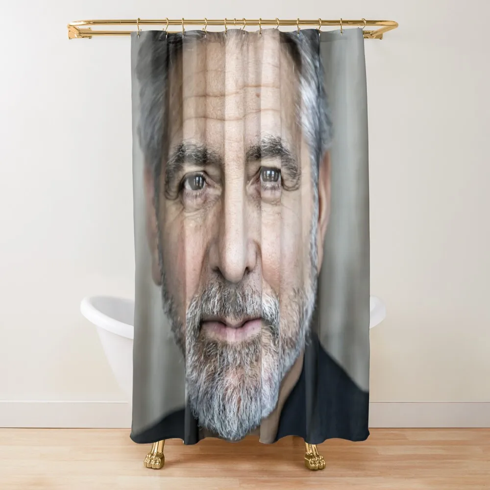 

George Clooney Scaled Art Shower Curtain Bathroom Fabric Cover Curtain