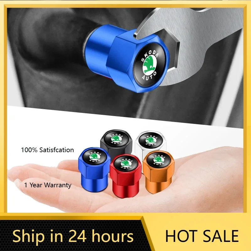 

Автомобильная наклейка 2025 Hot, 4 шт., колпачки с логотипом автомобиля, колпачки стержня воздушного клапана для Skoda Octavia A5 Superb Old Febia Roomster 2013 2005-2008 Rapid