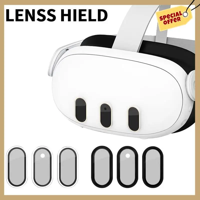 

Stable Performance-3Pcs Tempered Glass For Meta Quest 3 Camera Lens Protector HD Lens Anti-Scratch Protective Film VR Accessorie