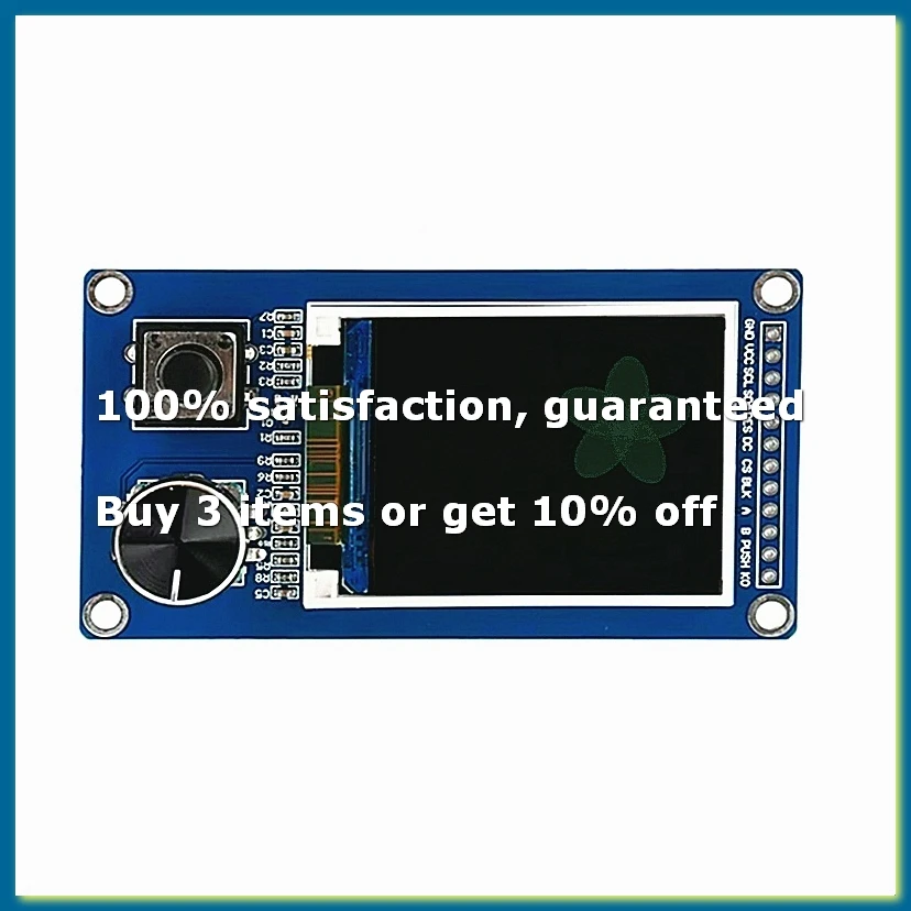 1.8-Inch TFT Display Screen with Ec11 Rotary Encoder Combination Module SPI Interface LCD Screen Electronic Kit