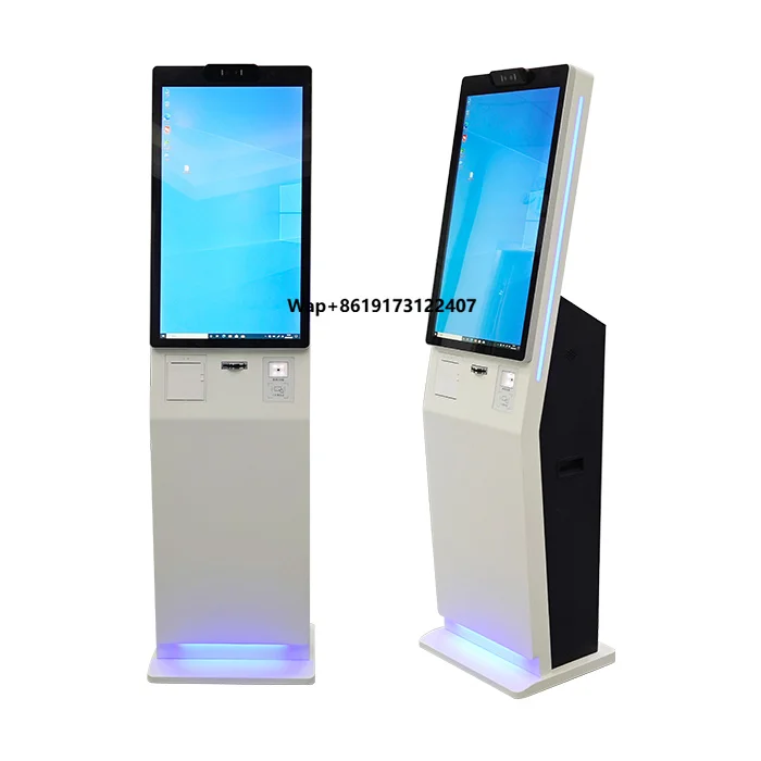 One-click Checkout Hotel Management Kiosk with Facial Recognition & Thermal Printer for Bar and Membership Management System