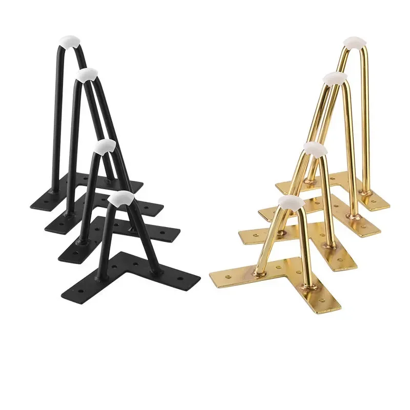 ヘアピン付き鉄製テーブル金属製脚家具椅子デスクテレビスタンドソファベッド食器棚バスルームキャビネット12〜30cm4個