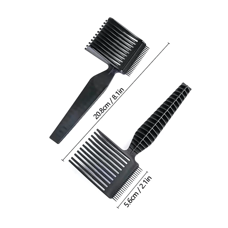 Men\'s Gradient Hairstyle Comb Hair Cutting Tool Professional Hair Comb Styling Tools Men Flat Top Guide Comb Haircut Clipper