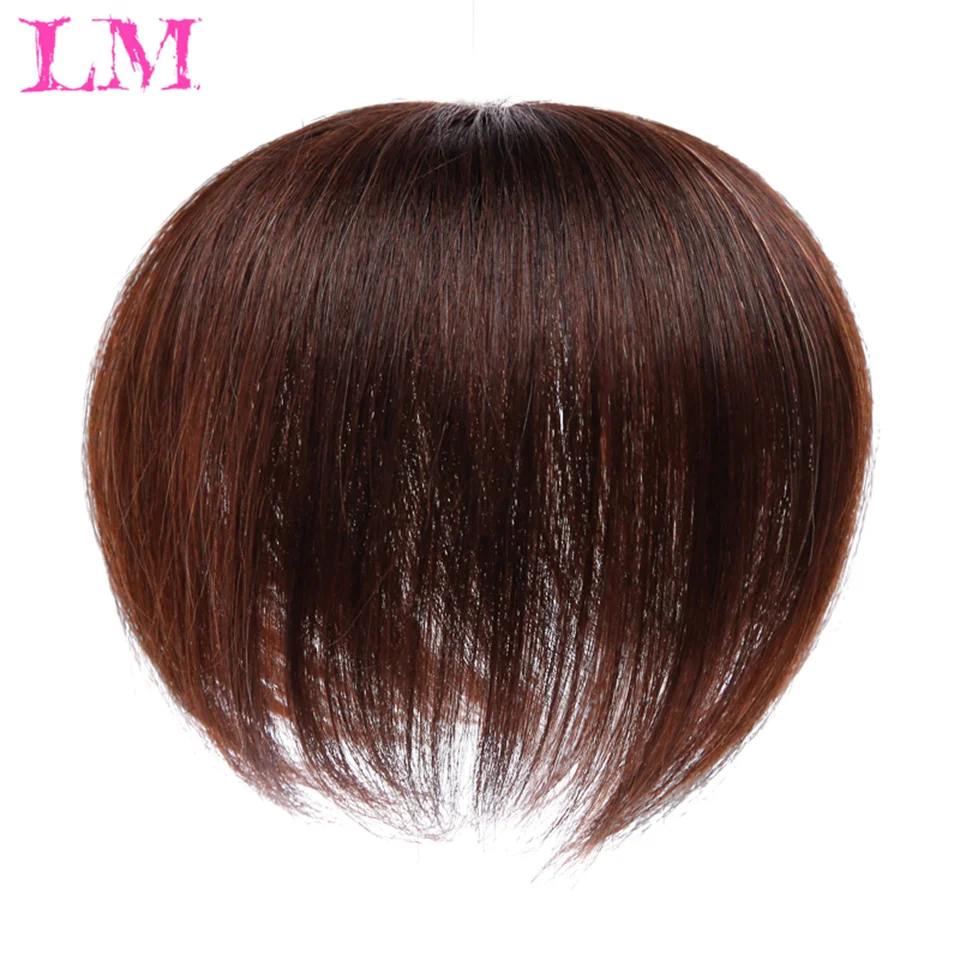 

LM синтетический топпер для волос с челкой, невидимый 3D парик для волос, шиньоны, верхние застежки для волос для мужчин и женщин