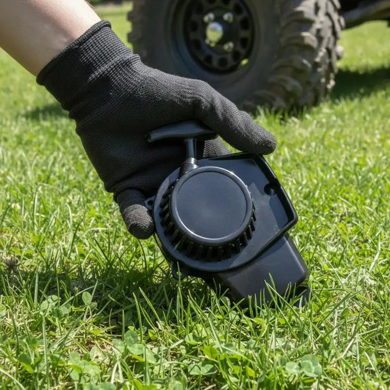 Heavy Duty Pull Start Recoil Starter Eco-Friendly Plastic Engine Puller Replacement Part for Dirt Bike Pocket Bike Lawn Gear