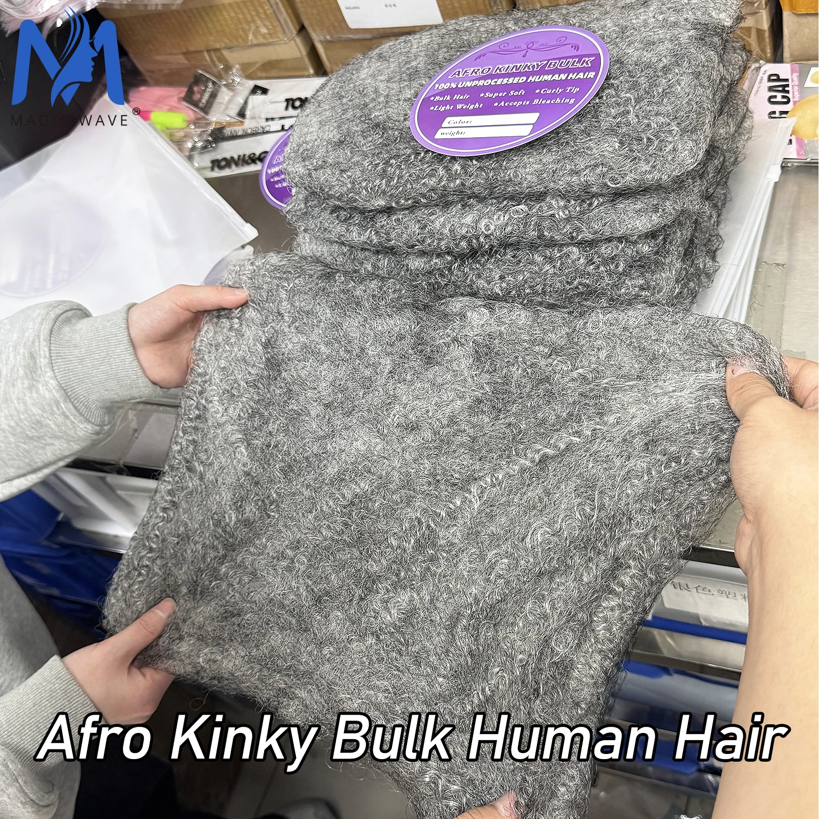 

50 г/упаковка, 20 дюймов, серые афро-косички из натуральных волос для микроплетения, для наращивания локсов, перуанские волосы Реми для локсов, микроплетения и твистов