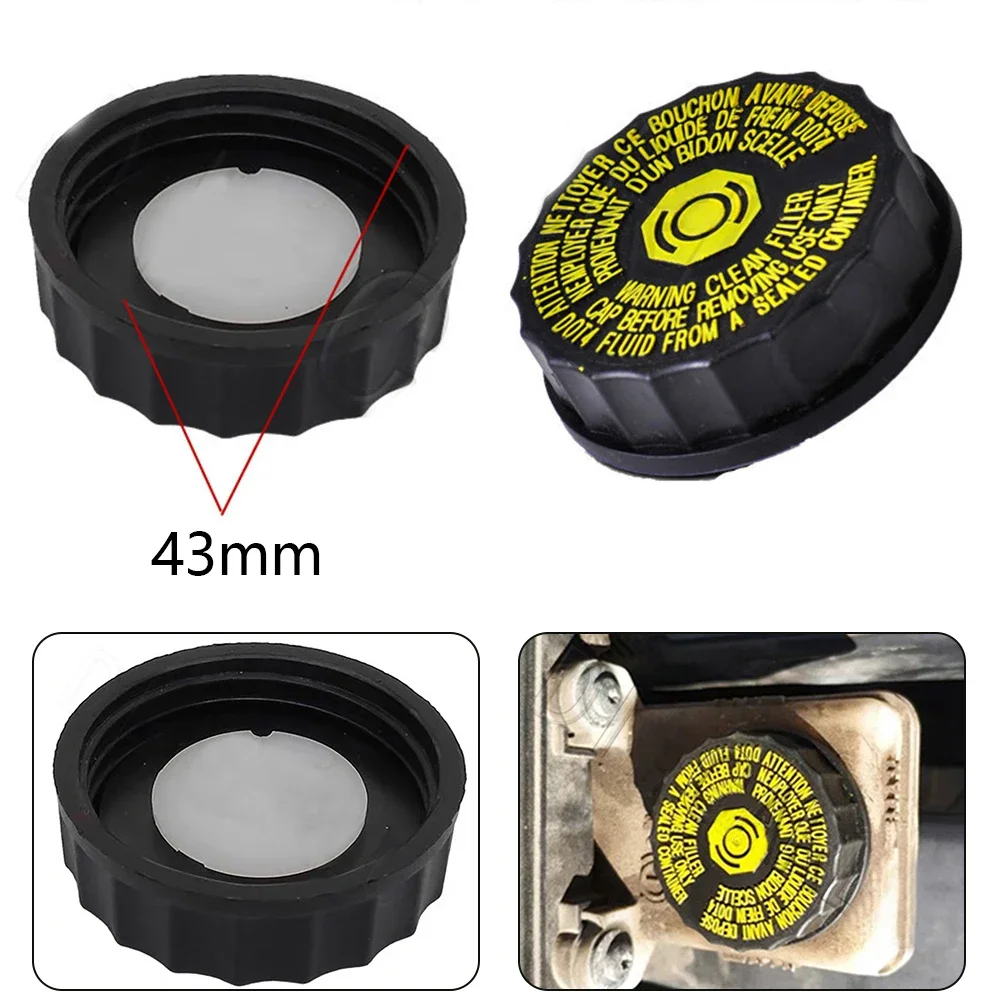 1 PC Car Brake Fluid Bottle Cap Cover  For Peuget 206, 306, 307, 308, 408, 508 2007-2015 Plastic Car Accessories Exterior Parts