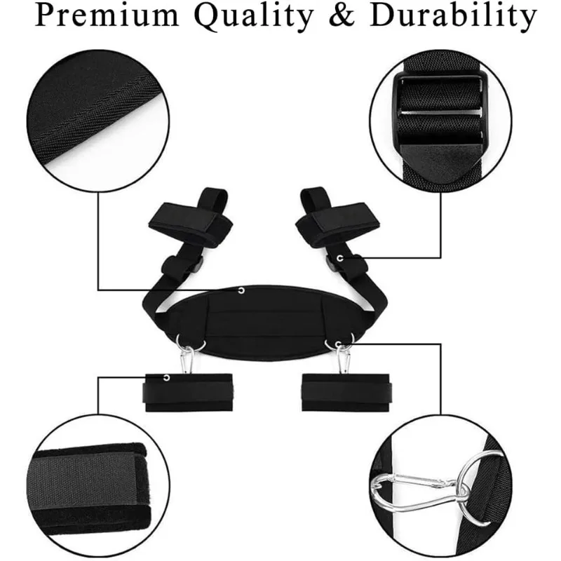 Sex Bondage Kit BDSM Sex Toys Wrist Leg Restraint Strap with Padded Hand Ankle Cuffs for Women Adult Set for Bed with Blindfold