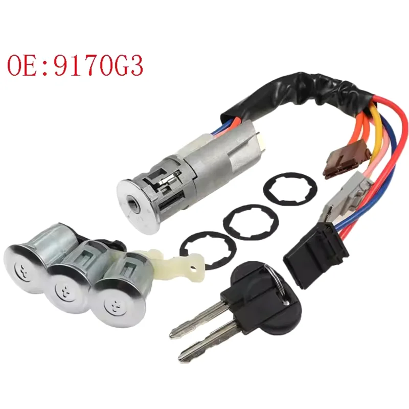 

Высокое качество, новый левый и правый цилиндр замка двери, переключатель зажигания для Citroen Berlingo Xsara Picasso Partner 9170G3 252522