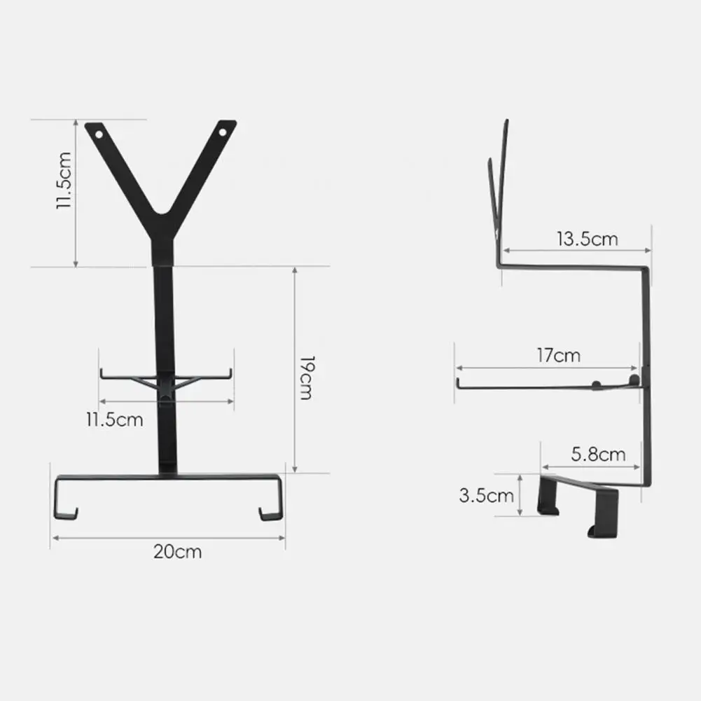 20*34cm Wall Mount Motorcycle Helmet Holder Motorbike Bicycle Helmet Goggles Shoes Pump Cycling Equipment Display Rack Hanger