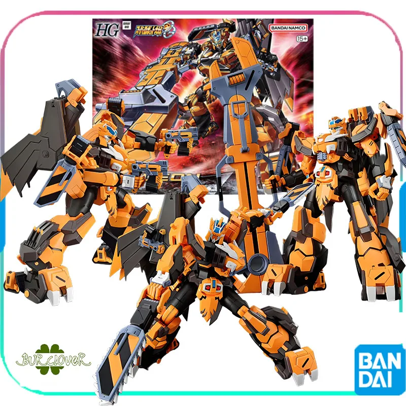 

BANDAI Original GUNDAM HG SUPER ROBOT WARS GUNLEON Anime Action Figure Assembly Model Toys Collectible Model Gifts