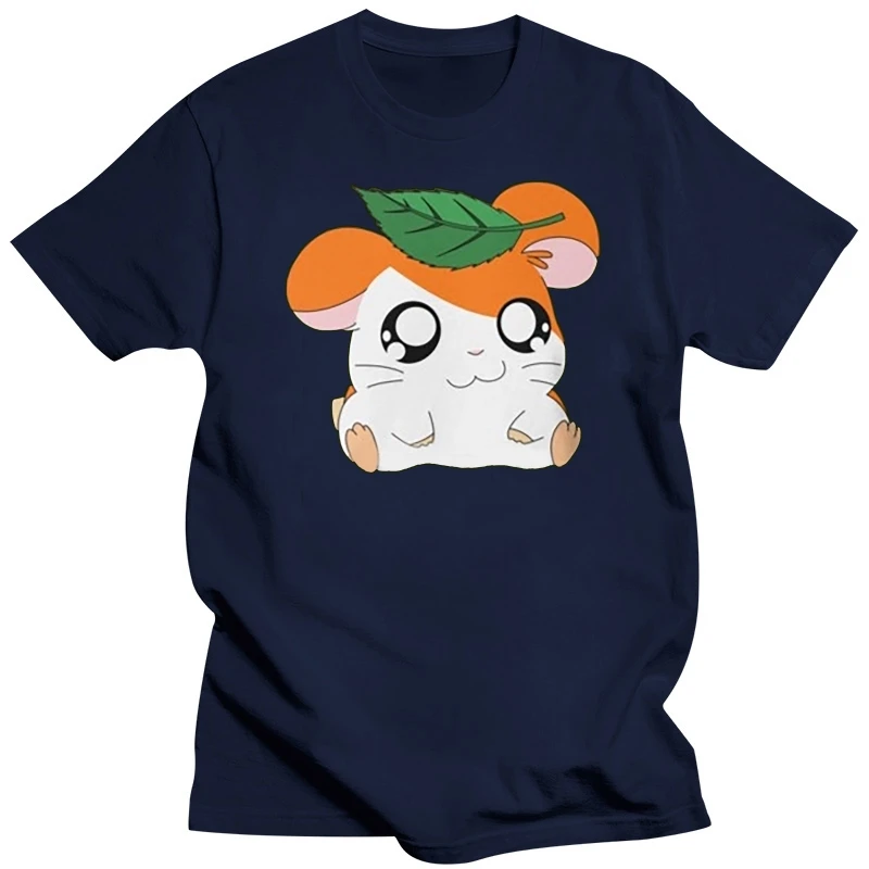 Men tshirt Hamtaro with Leaf Unisex T Shirt women T-Shirt tees top