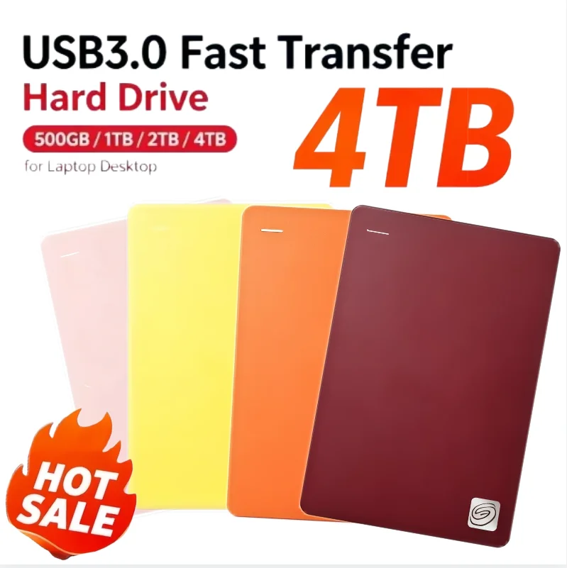 New Portable External Hard Drive 2.5 Inch USB3.0 High Speed 500GB 1TB Extended Storage Disk For Laptop Desktop PC