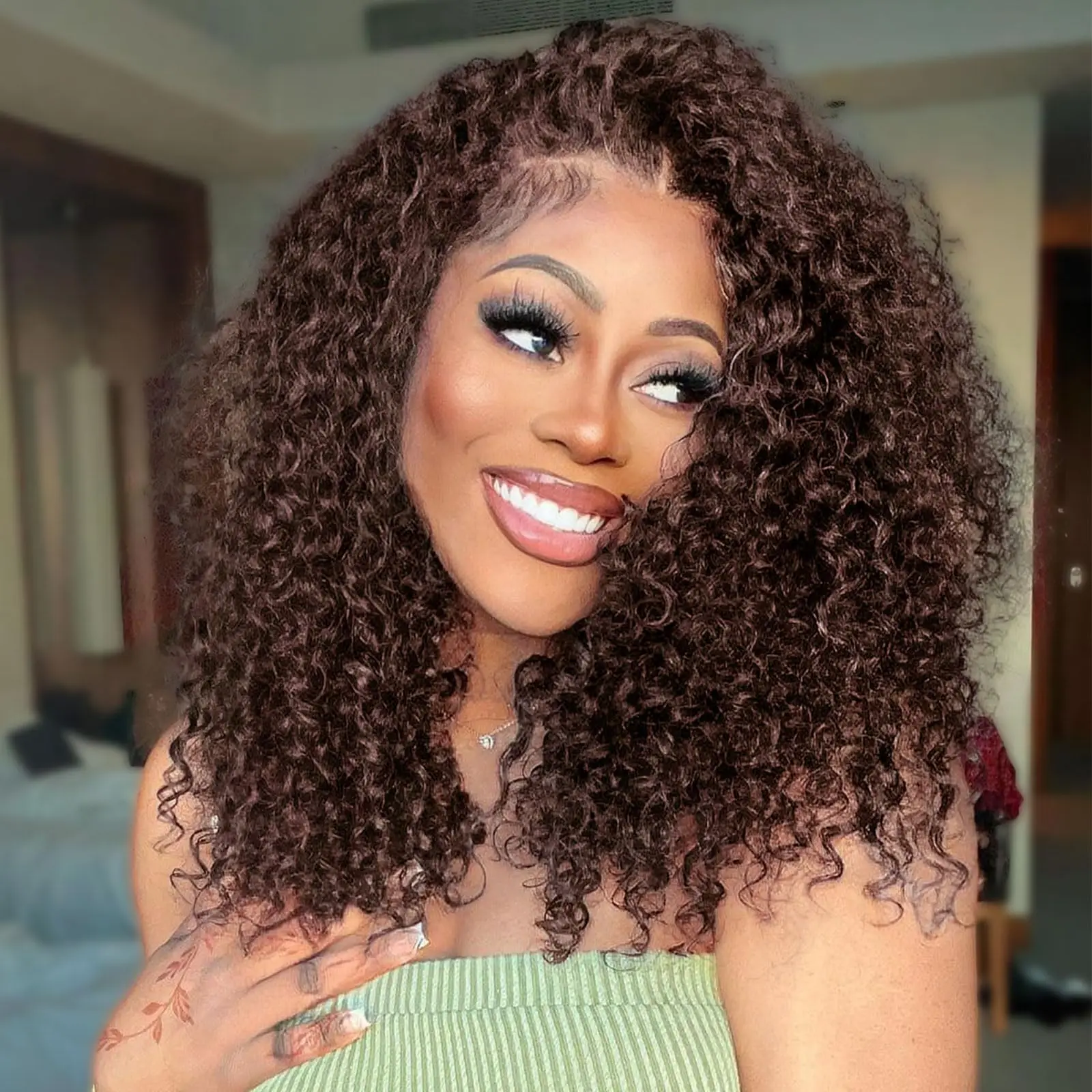 

99J Бордовый цвет Короткие парики Человеческие волосы Боб Парики с глубокими вьющимися волосами 13x4 Прозрачный парик фронта шнурка 200 Плотность волос для женщин