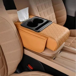 For Haval H9 2nd 2024 2025 2026 Car Armrest Box Height Increase Pad Leather Protective Cover Storage Bag Auto Accessories