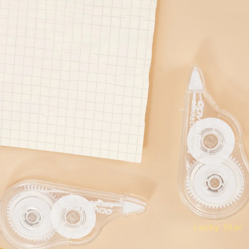 Simple Transparent Correction Tape Cute Portable Student Office Correction Tape Stationery