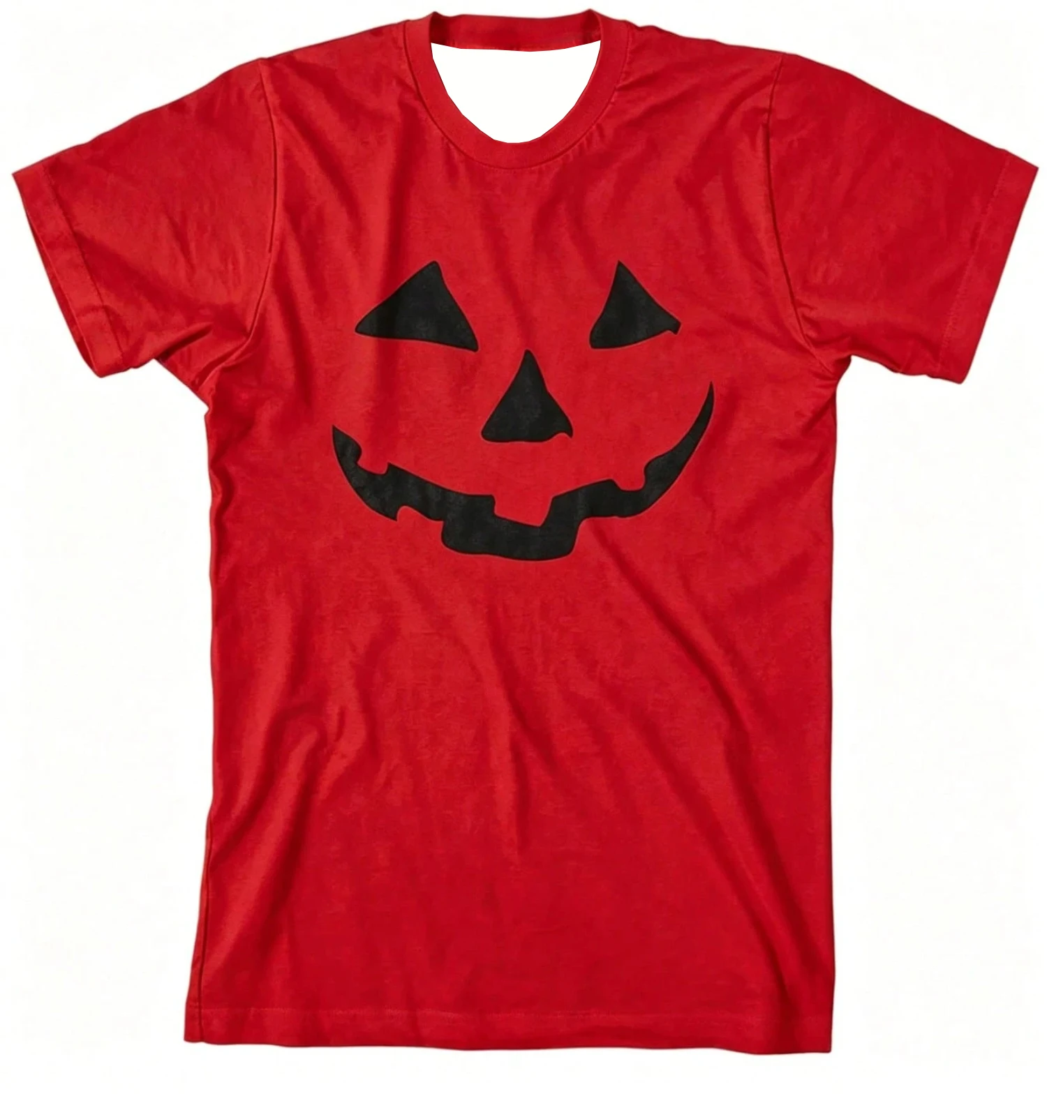 Halloween Damen T-Shirt mit Rundhalsausschnitt und kurzen Ärmeln, Kürbisgesichts-Grafikdruck, lockeres, lustiges Partykostüm, trendiges, lässiges Alltags-Oberteil – Detail 7