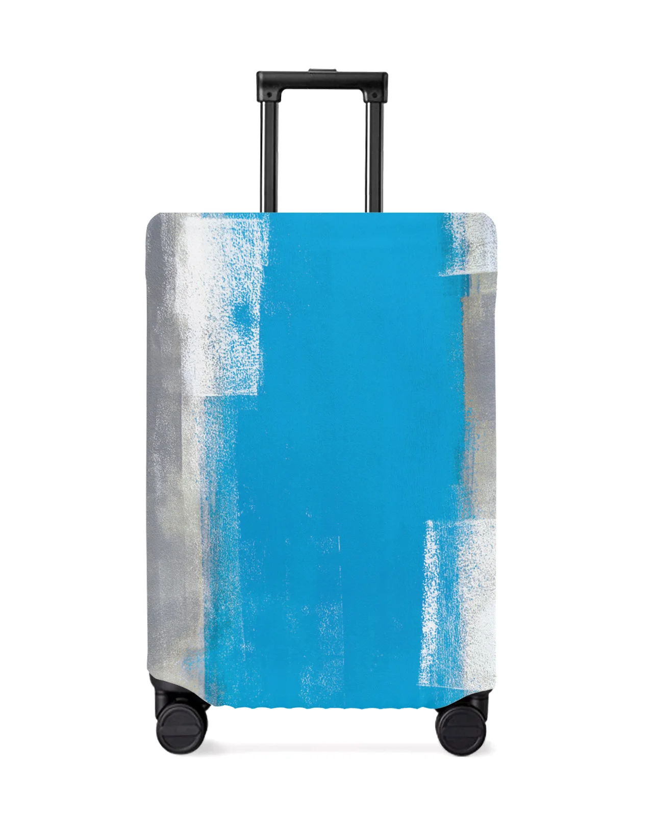 

Blue Gray Abstract Art Oil Painting Texture Luggage Cover Travel Accessories Suitcase Elastic Dust Case Protect Sleeve