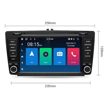 Pro Škoda Octavia Mk2 A5 2004-2013 Android 13 autorádio multimediální přehrávač s bezdrátovým CarPlay Auto GPS DSP navigace WIFI Bluetooth 10 nejlepší prodej multimédia Škoda Octavia MK2 - №4