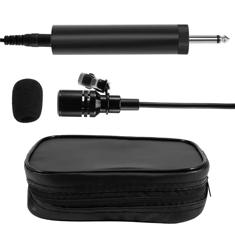 AED2-6.5Mm Microphone Mic For Erhu Saxophone Violin Musical Instrument Eco-Friendly Lavalier Lapel Micro
