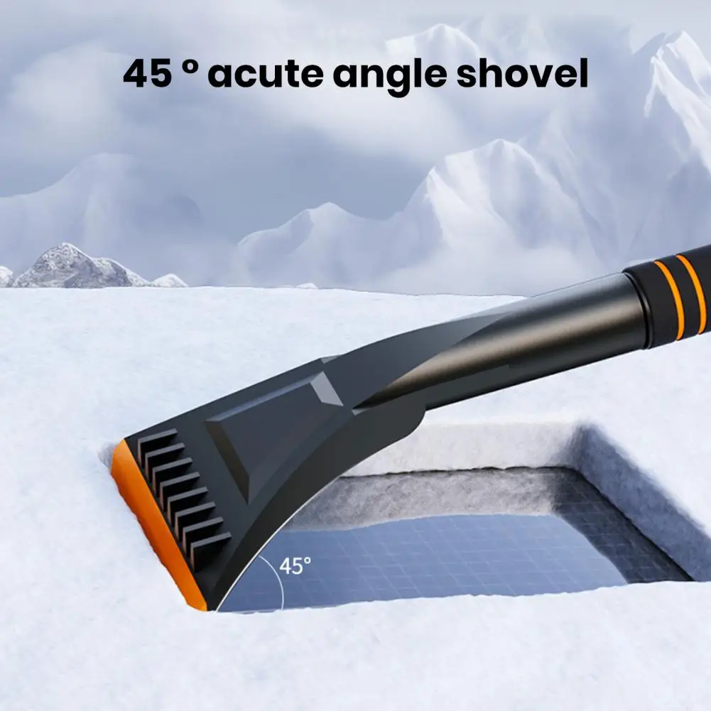 

Comfortable Grip Snow Shovel Anti-slip Snow Shovel Retractable Long Handle Car Snow Brush Ice Scraper with Detachable for Winter