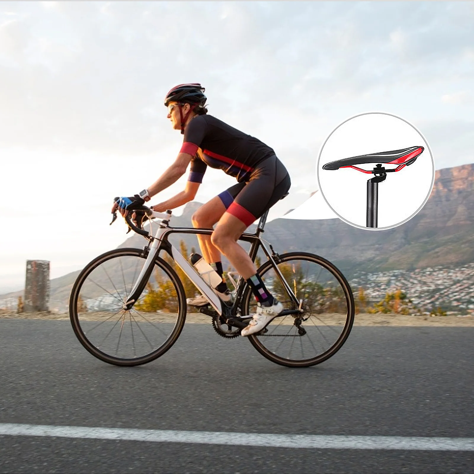 1 قطعة سبائك الألومنيوم خفيفة Seatpost سهلة التركيب دراجات الطريق الجبلية Seatpost سبائك الألومنيوم مقعد آخر الدراجة الملحقات