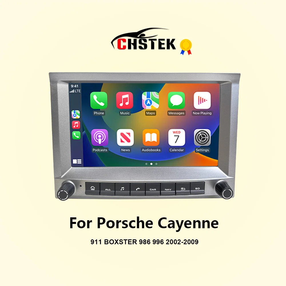 

CHSTEK Car Radio Android13 Carplay For Porsche 911 Boxster 986 996 GT2 S Turbo 2002-2009 Multimedia Bluetooth Navigation WIFI 4G