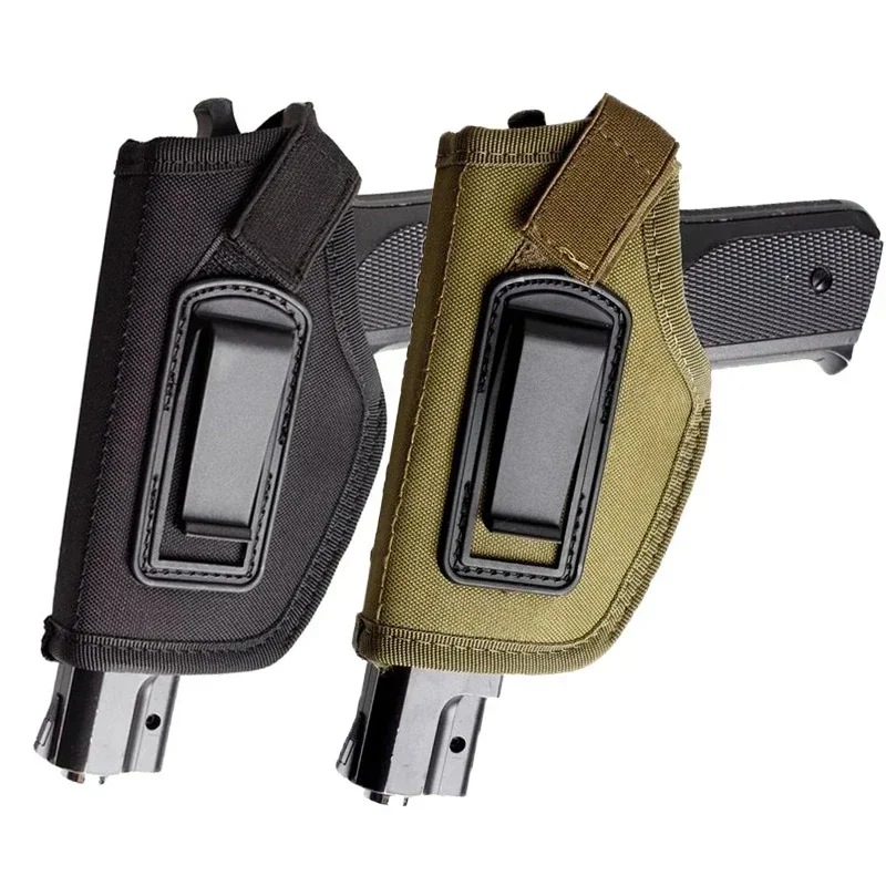 Funda táctica de caza al aire libre, bolsa de pistola oculta de nailon para Glock Sig Sauer Beretta Kahr Bersa IWB, equipo táctico