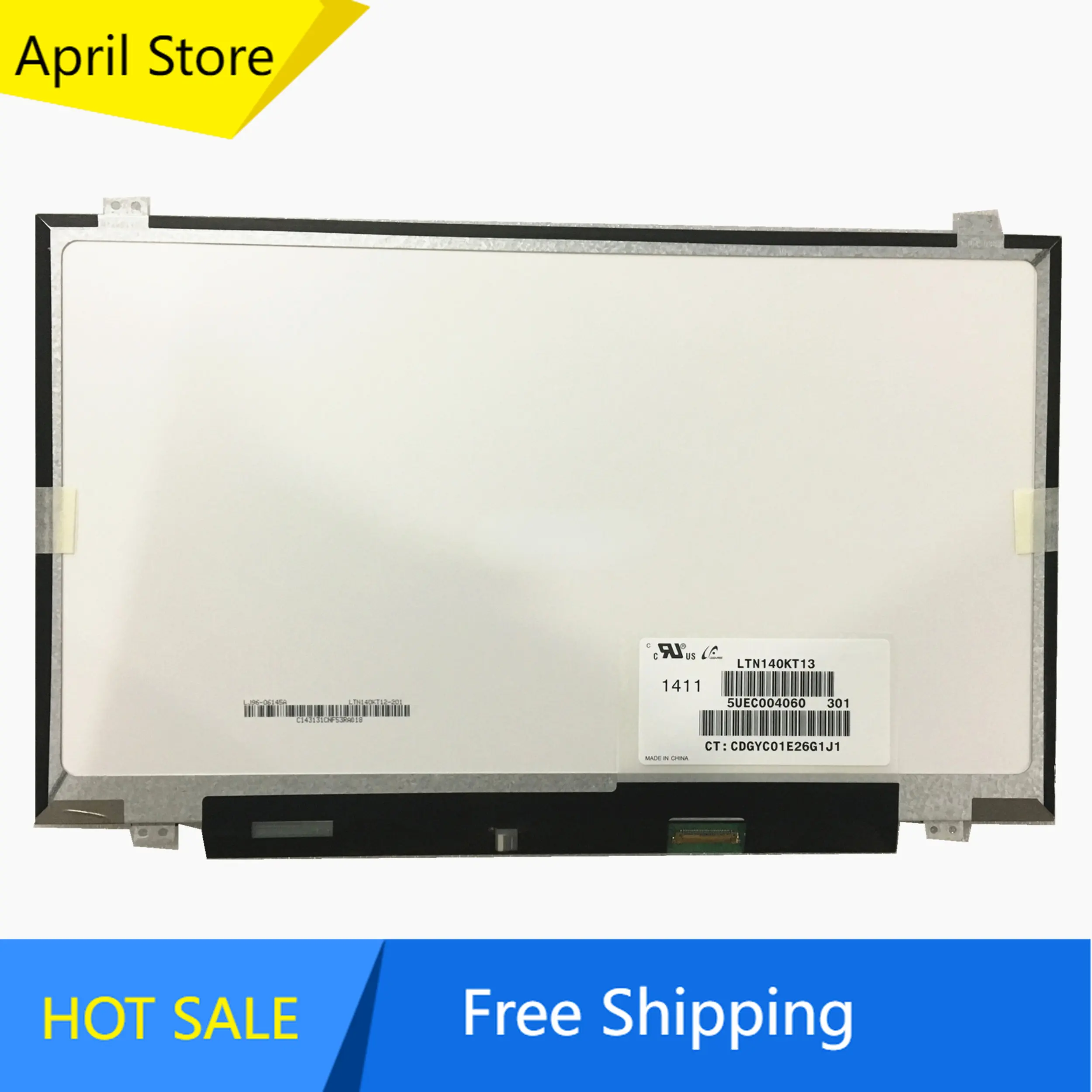 

Free Shipping LTN140KT13 LTN140KT14 LP140WD2 TPB1 B140RTN02.3 N140FGE-EA2 Laptop lcd led screen 14.0" 30 pin slim led panel