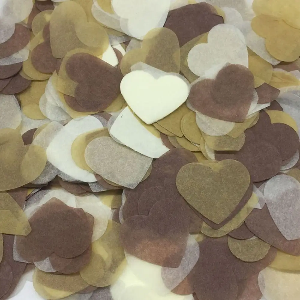 Mini Romantic Colorful Heart Shape For Wedding Party Home Decor Balloon Filler Party Supplies Tissue Paper Confetti