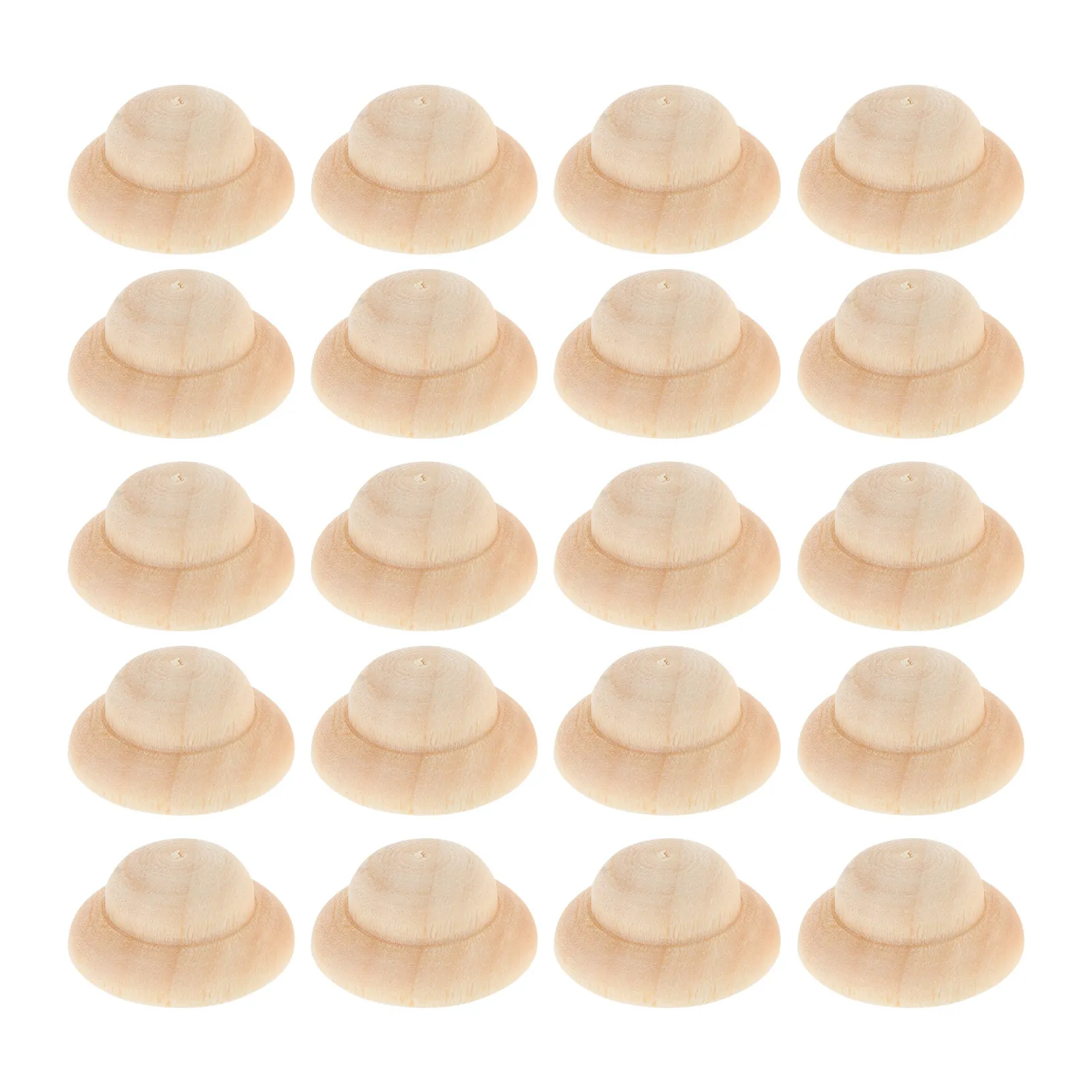20 Pcs Little Hat Mini Straw Hats House Ornament Caps for Crafts Miniature