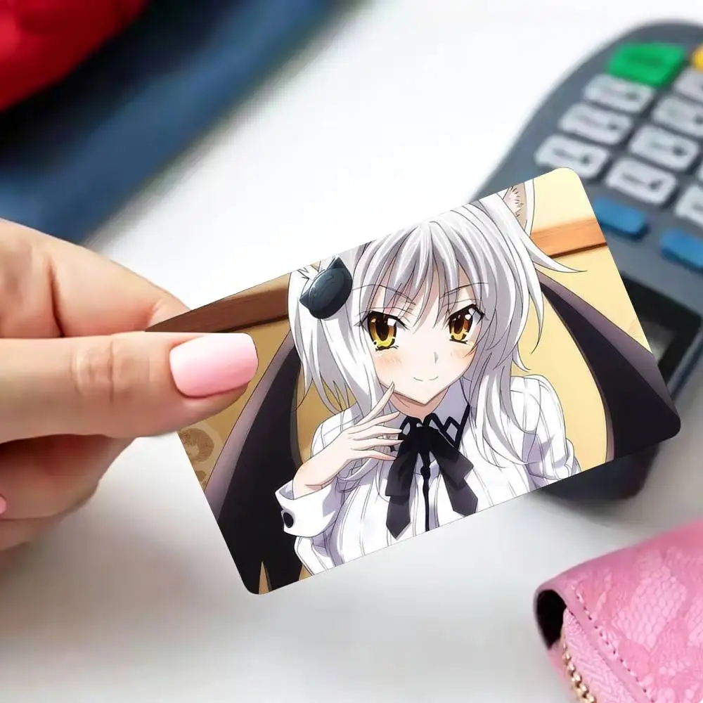 CUTE High School DxD Koneko T-Toujou 4pcs 1Set Card Stickers Small Waterproof Chip 4PCS Card Sticker