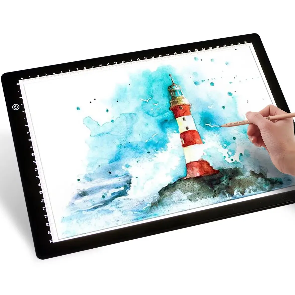 A4 Light Pad 3 Levels Adjustable Brightness Type-C USB Power Cable Tracing Light Box for Diamond Painting Drawing
