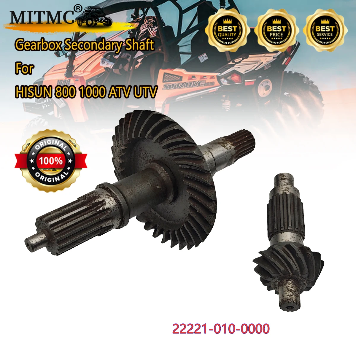 Gearbox Secondary Shaft  For HISUN  800  1000 ATV UTV 22221-010-0000