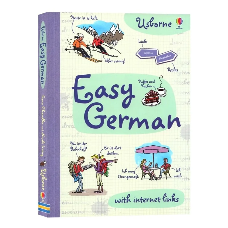 

English Original Easy German Children's Language Learning German Quick Learning Guide Fun Comics Auxiliary