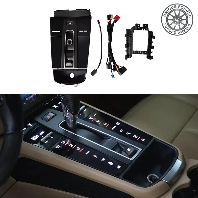 26 Style 2014-2022 95B Car Modification And Upgrade Central Control Seat Panel Interior Decoration New Gear Lever Base For Macan