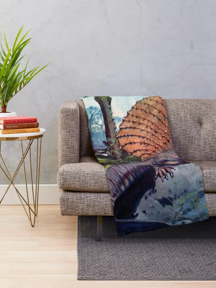 CARNIVORE THEROPODS DINOSAURS DIMETRODON TYRANNOSAURUS GALLIMIMMUS GIGANOTOSAURUS MEGALOSAURUS RAPTOR VELOCIRAPTOR Throw Blanket