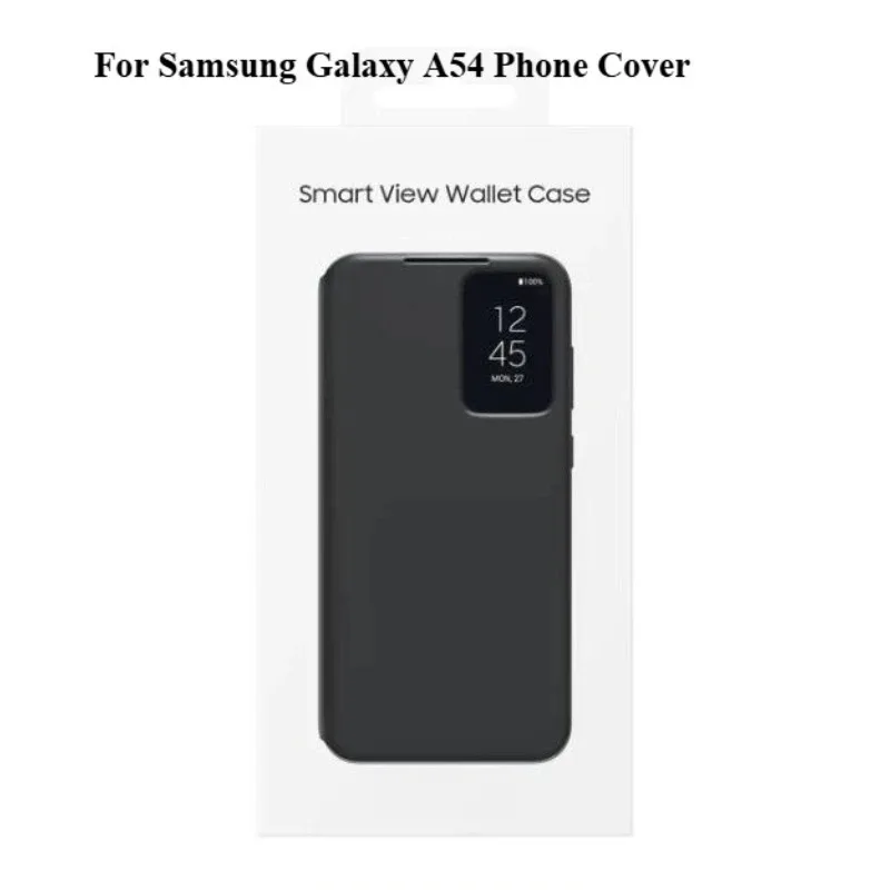 

Чехол-кошелек Smart View для Samsung Galaxy A54, чехол для телефона, чип-карта, интеллектуальный оконный чехол