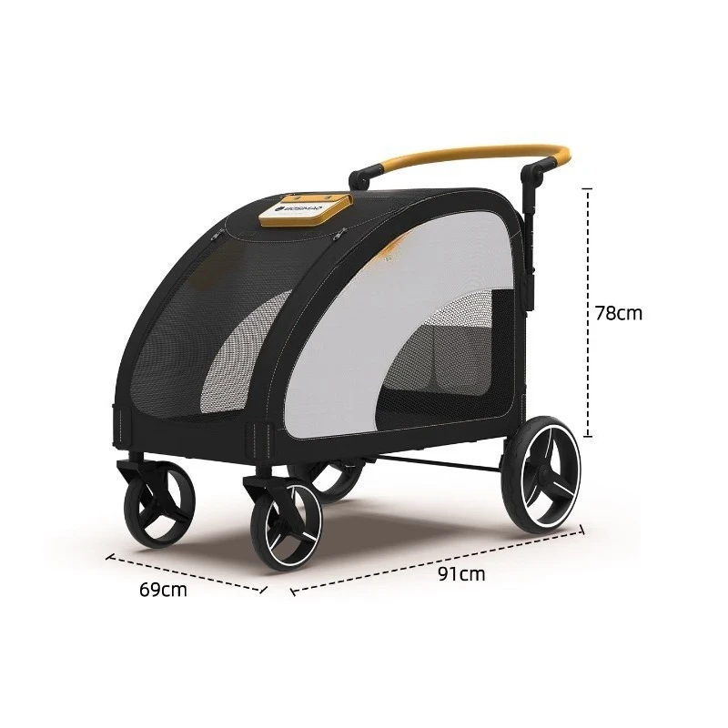 walking stroller large stroller black regular model - medium and large car - recommended to bear a load of less than 100 pounds