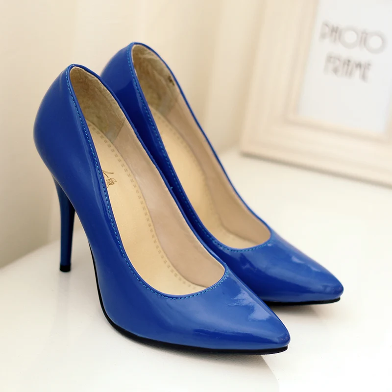 Fashion High Heels Shoes Woman Classic Pumps Pink Red Blue Nude Green Heels Pointed Office Party Wedding Shoes Spring Autumn