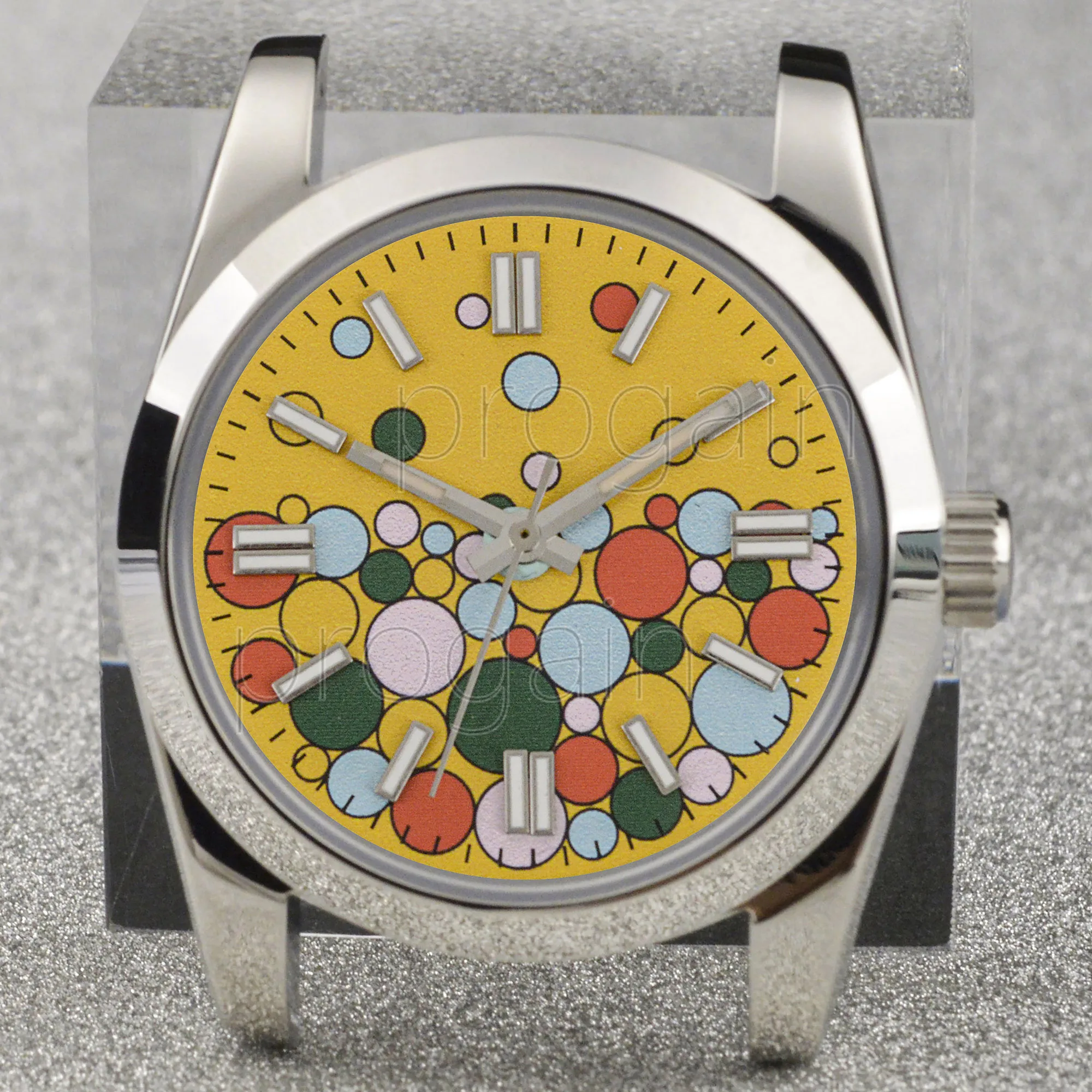 

NH35 Case Bubble Puzzle 28.5mm Dial Luminous Hands Stainless Steel 36/39mm Mod Watchcase for Datejust NH35 Movement Repair Tools