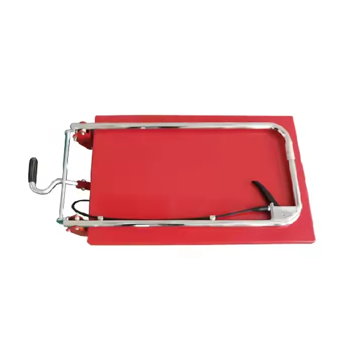 Hand Manual Type Mobile Lift Table 500KG With Big Desktop Size  1600*810MM Transporting Forklift Portable