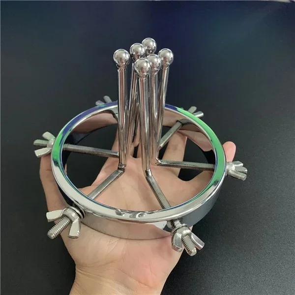 Dilated Anal Plug Metal Anal Expander Vaginal Dilator Spreader Huge Speculum Masturbation Plug Fisting Sex Toy Men Wome view 5