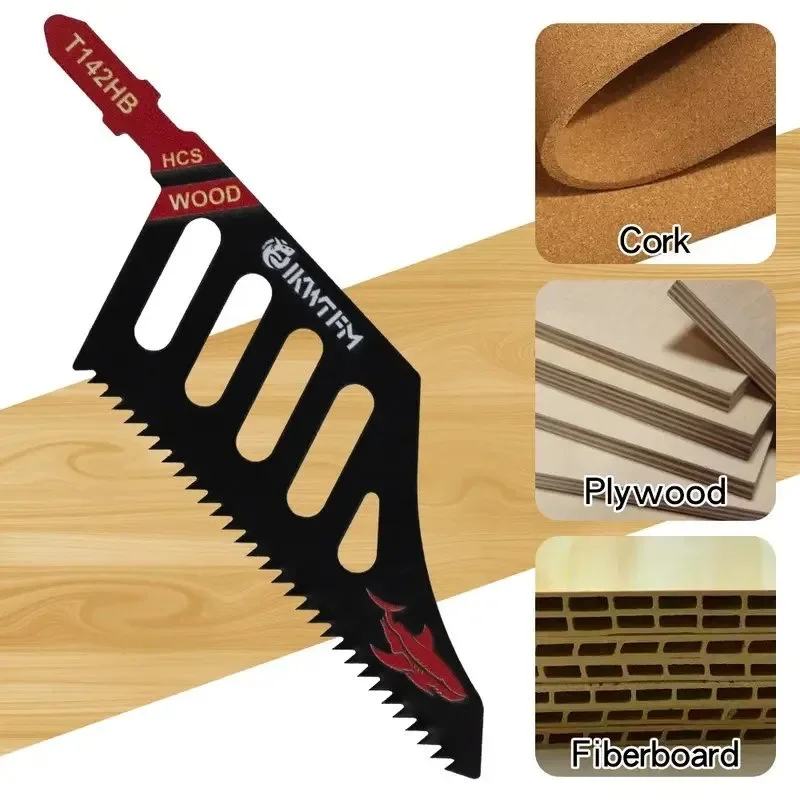 Lames de scie sauteuse à tige en T T142HB, en acier au carbone, dents remplaçables, pour le travail du bois, espaces serrés, outils de coupe, vente en gros