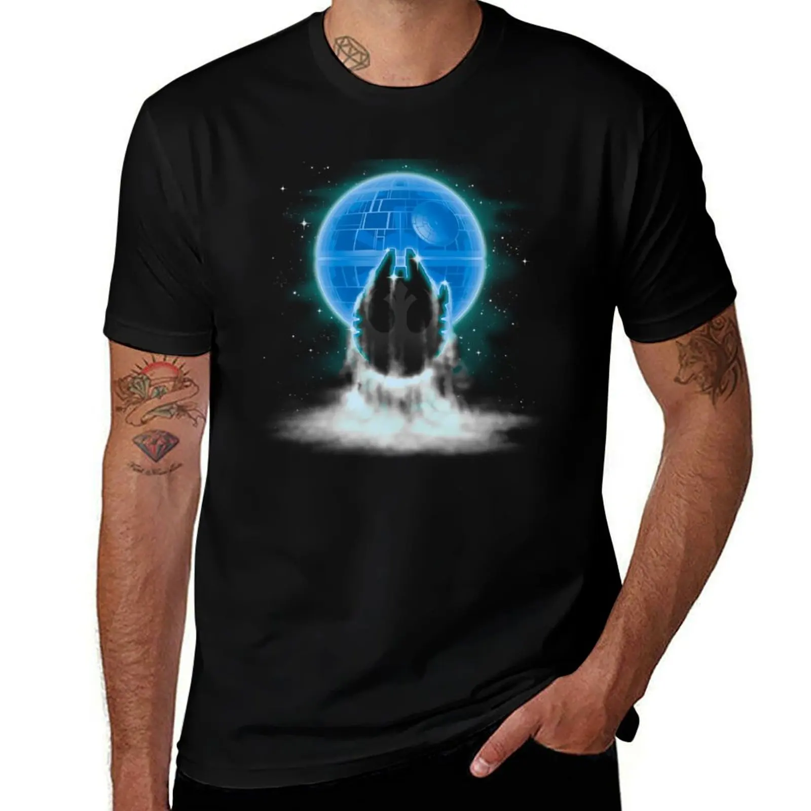 

Death Moon T-Shirt sports fans funny shirt cotton football t shirt designer t shirt men