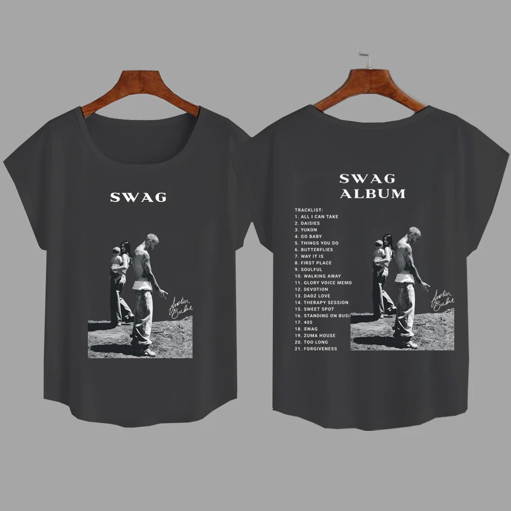 

Justin Bieber SWAG 2025 Women T-shirt Fashion Casual Crewneck T-shirt